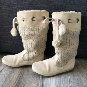 Zara Girl tan suede boots